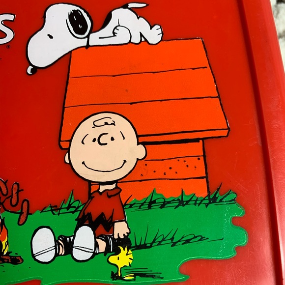 Peanuts by Schulz Red Thermos Plastic Lunch Box - Picture 6 of 16